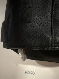 Icon Overlord Prime Hero Leather Motorcycle Jacket Black Men's Size Large LG