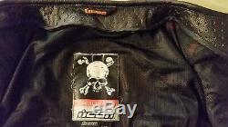 Icon Skull Leather Motorcycle Jacket (xl)