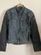 Icon Strongarm Denim Leather Padded Motorcycle Biker Jacket Size L