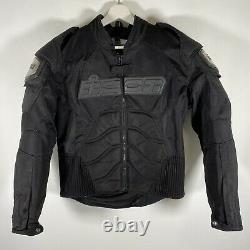 Icon TiMax Titanium Motorcycle Biker Jacket Armored Textile Mesh Black Mens Sz M