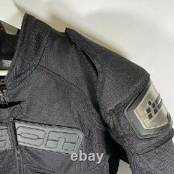 Icon TiMax Titanium Motorcycle Biker Jacket Armored Textile Mesh Black Mens Sz M