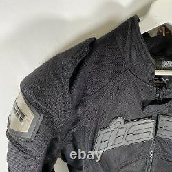 Icon TiMax Titanium Motorcycle Biker Jacket Armored Textile Mesh Black Mens Sz M