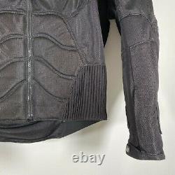 Icon TiMax Titanium Motorcycle Biker Jacket Armored Textile Mesh Black Mens Sz M