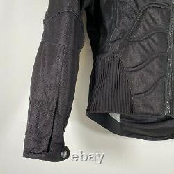 Icon TiMax Titanium Motorcycle Biker Jacket Armored Textile Mesh Black Mens Sz M