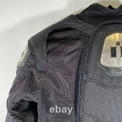 Icon TiMax Titanium Motorcycle Biker Jacket Armored Textile Mesh Black Mens Sz M