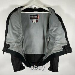 Icon TiMax Titanium Motorcycle Biker Jacket Armored Textile Mesh Black Mens Sz M