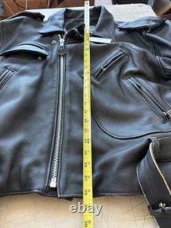 Indian Motorcycle Black Distressed Leather Jacket XL IM81-013 Canada