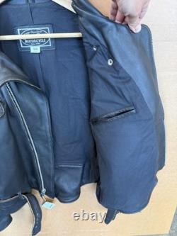 Indian Motorcycle Black Distressed Leather Jacket XL IM81-013 Canada