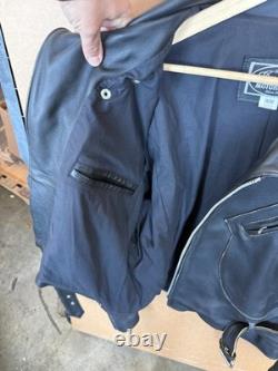 Indian Motorcycle Black Distressed Leather Jacket XL IM81-013 Canada