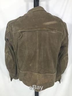 Indian Motorcycle Brown Leather Motorcycle Jacket US L