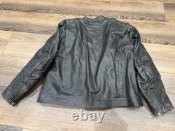 Indian Motorcycle Leather Riding Jacket Men's 2XL- Bomber ElbowithShoulder Pads