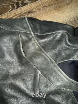 Indian Motorcycle Leather Riding Jacket Men's 2XL- Bomber ElbowithShoulder Pads