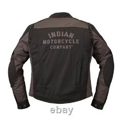 Indian Motorcycle Men's Textile Flint Jacket, Size Large, Removable vest liner