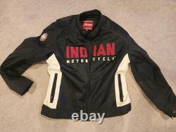 Indian Motorcycle Riding Jacket Textile, lightweight mesh. Great Condition 2XL