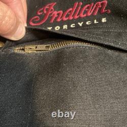 Indian Motorcycles Jacket XL Heavy Canvas. Shoulder /elbow Pads Men's