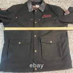 Indian Motorcycles Jacket XL Heavy Canvas. Shoulder /elbow Pads Men's