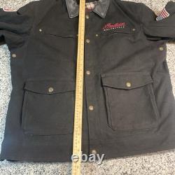 Indian Motorcycles Jacket XL Heavy Canvas. Shoulder /elbow Pads Men's