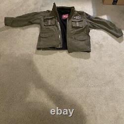 Indian motorcycle jacket mens 2XL. Military Jacket Look With Built In Vest