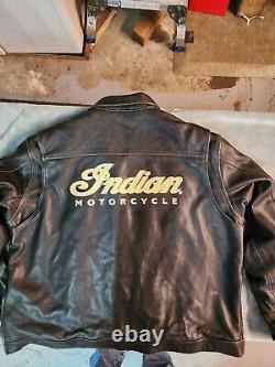 Indian motorcycle leather jacket 3xl