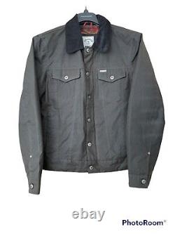 Iron And Resin Scout Jacket Halley Stevensons Waxed Canvas Black Size Large