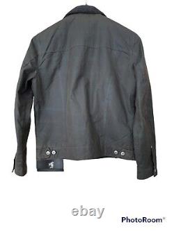 Iron And Resin Scout Jacket Halley Stevensons Waxed Canvas Black Size Large