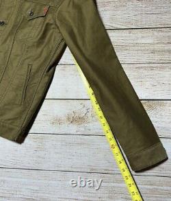 Iron Heart IH-526-ODG Olive Green Whipcord Modified Type III Jacket Size 44