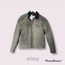 Iron & Resin Men's Scout Jacket Waxed Cotton Canvas Size Large