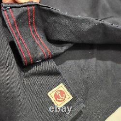 Iron and Resin Cruiser Jacket Men L READ Canvas Trucker Biker Huckberry Navy