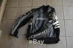 JOE ROCKET HONDA CBR RACING LEATHER JACKET 48 motorcycle