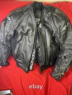 JOE ROCKET Sonic Cruiser Armored Leather Motorcycle Jacket Men's Large