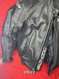 JOE ROCKET Sonic Cruiser Armored Leather Motorcycle Jacket Men's Large