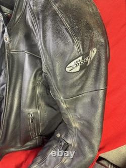 JOE ROCKET Sonic Cruiser Armored Leather Motorcycle Jacket Men's Large