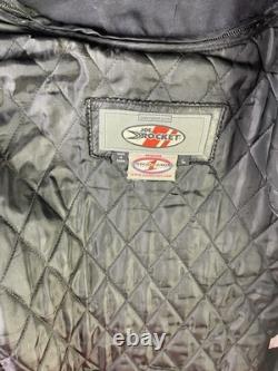 JOE ROCKET Sonic Cruiser Armored Leather Motorcycle Jacket Men's Large