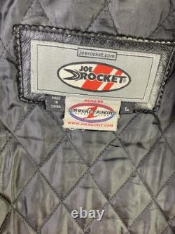 JOE ROCKET Sonic Cruiser Armored Leather Motorcycle Jacket Men's Large