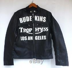 Johnson Motors Vanson Bud Ekins Nos Leather Motorcycle Jacket Triumph Bsa Buco