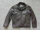 JOHNSTON & MURPHY motorcycle jacket S brown leather SUPPLE soft 38-40
