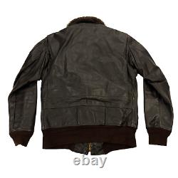 Jacket, Flyer Intermediate Type G-1 Vintage Leather Bomber Pilot Size 38