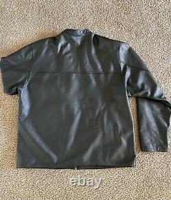 Jacket men leather XXXL used. Leather Genuine