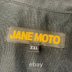 Jane Moto Motorcycles Custom Work Jacket White House Plumbers Black Men's 2XL