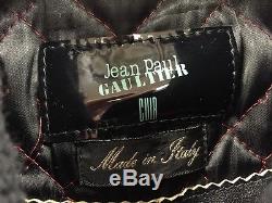 Jean Paul Gaultier Cuir Vintage Skull Tom of Finland Moto Punk Leather Jacket 52