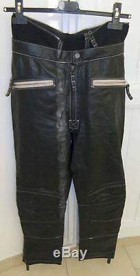 Jetset Ski Ladies Black Leather Motorcycle Suit-size 0-used-mark On Lining-chic