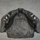 Joe Rocket Honda Jacket Mens 56 Black Leather Motorcycle Riding Zip Pockets