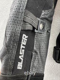 Joe Rocket Jacket Mens Small Motorcycle Blaster Leather Black Full Zip Padded