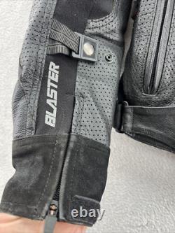 Joe Rocket Jacket Mens Small Motorcycle Blaster Leather Black Full Zip Padded