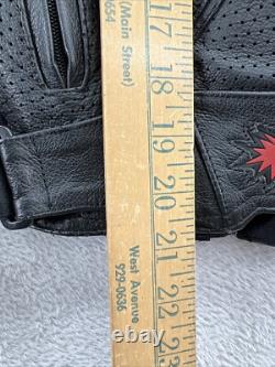 Joe Rocket Jacket Mens Small Motorcycle Blaster Leather Black Full Zip Padded