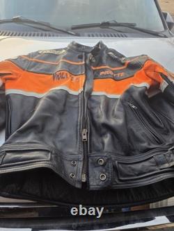 Joe Rocket Picotte Leather Motorcycle Jacket XL 46