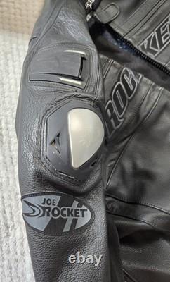 Joe Rocket Speedmaster Leather Jacket In Stealth Black Size 48 BARELY WORN
