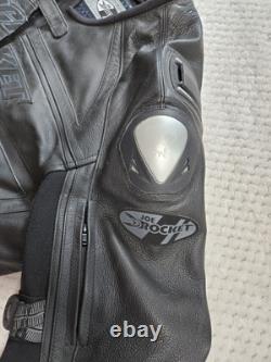 Joe Rocket Speedmaster Leather Jacket In Stealth Black Size 48 BARELY WORN