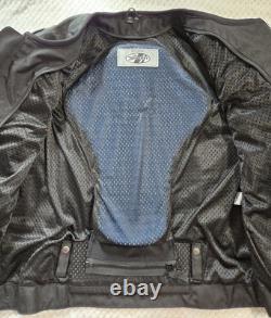 Joe Rocket Speedmaster Leather Jacket In Stealth Black Size 48 BARELY WORN