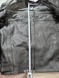 Joe Rocket Speedmaster Leather Jacket In Stealth Black Size 48 BARELY WORN